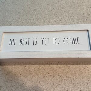 Rae Dunn White Wall Decor - The Best is Yet to Come
